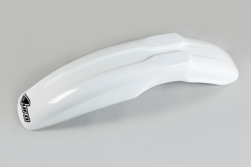 UFO PLASTIC FRONT FENDER, WHT/WHT