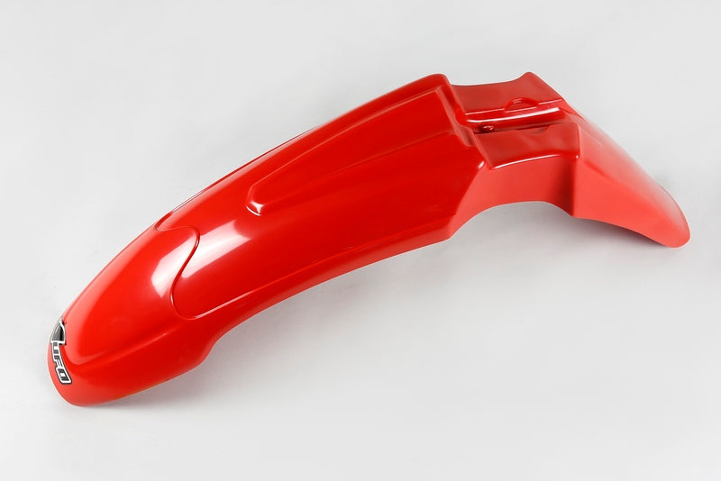 UFO PLASTIC FRONT FENDER, RED/RED