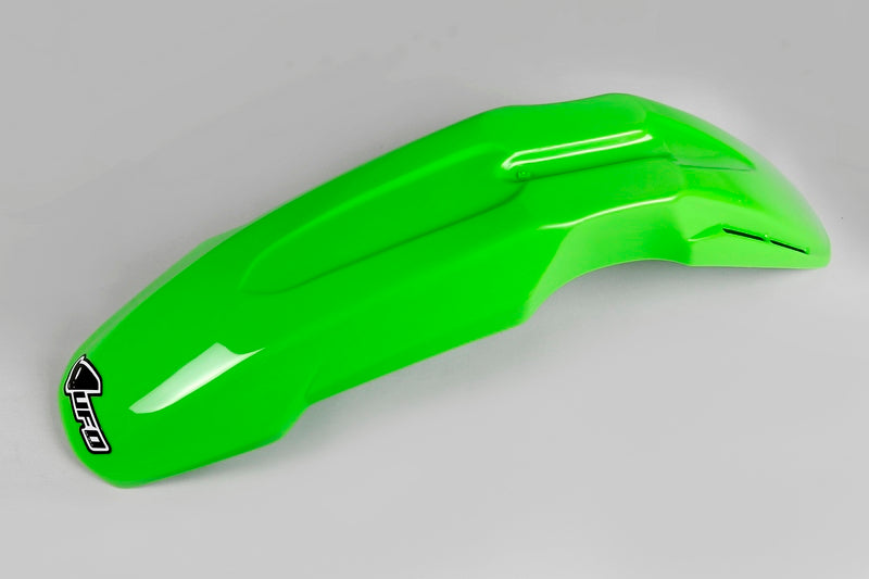 UFO PLASTIC FRONT FENDER, GRN/GRN