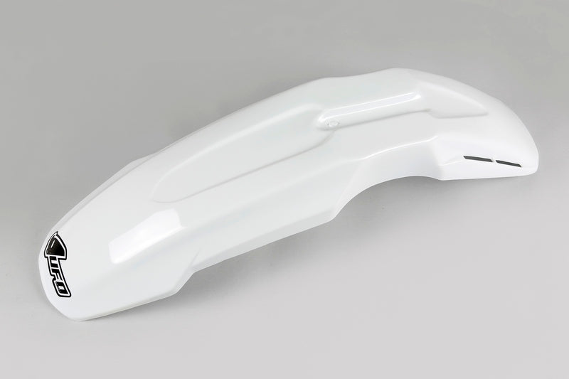 UFO PLASTIC FRONT FENDER, WHT/WHT