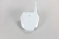 UFO PLASTIC FRONT PLATE, WHT/WHT