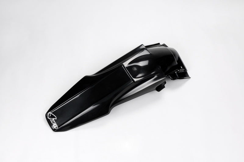 UFO PLASTIC REAR FENDER, BLK/BLK