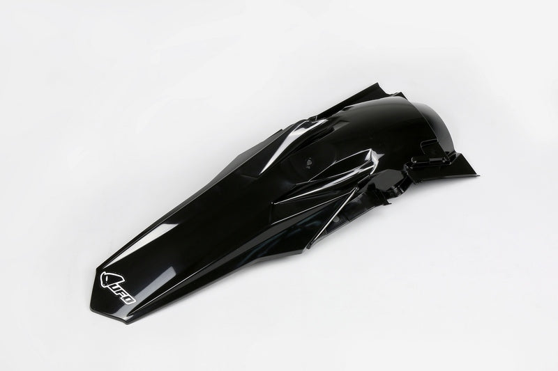 UFO PLASTIC REAR FENDER, BLK/BLK