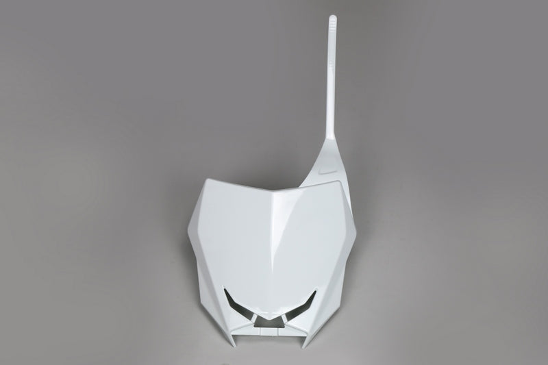 UFO PLASTIC FRONT PLATE, WHT/WHT