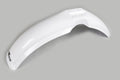 UFO PLASTIC FRONT FENDER, WHT/WHT