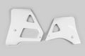 UFO PLASTIC RAD SCOOPS, WHT/WHT