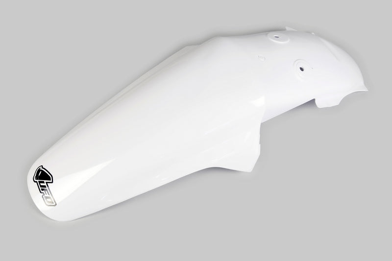 UFO PLASTIC REAR FENDER, WHT/WHT