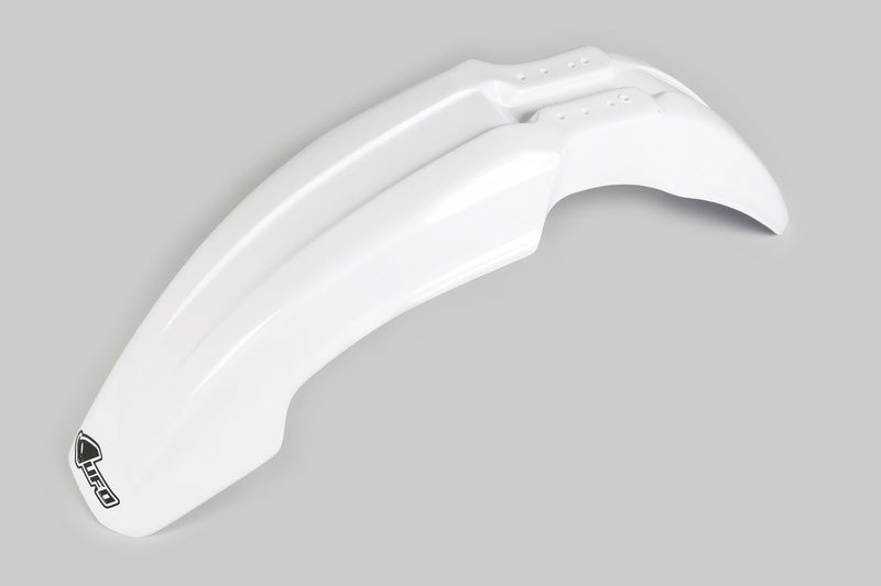 UFO PLASTIC FRONT FENDER, WHT/WHT