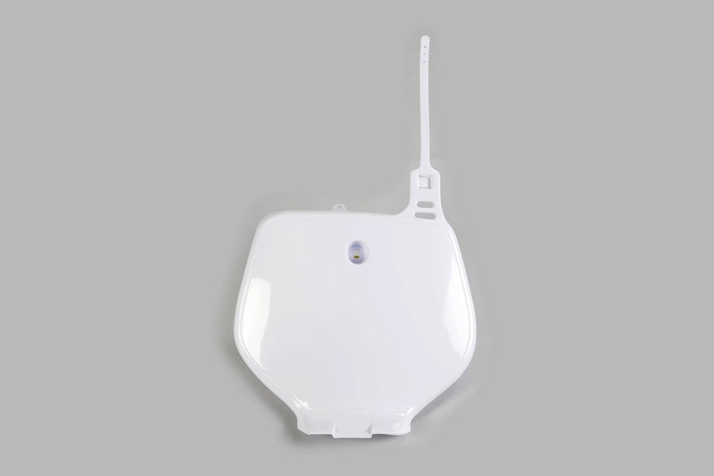 UFO PLASTIC FRONT PLATE, WHT/WHT
