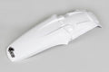 UFO PLASTIC REAR FENDER, WHT/WHT