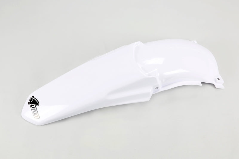 UFO PLASTIC REAR FENDER, WHT/WHT
