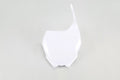 UFO PLASTIC FRONT PLATE, WHT/WHT