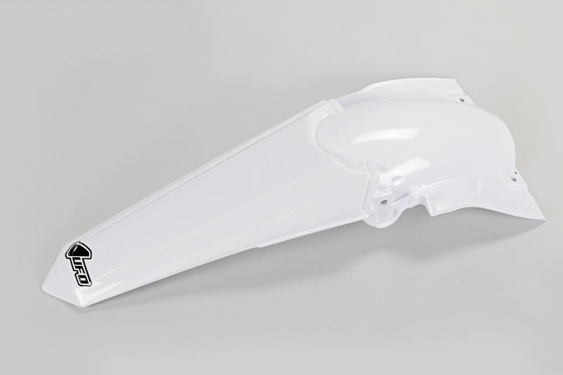 UFO PLASTIC REAR FENDER, WHT/WHT