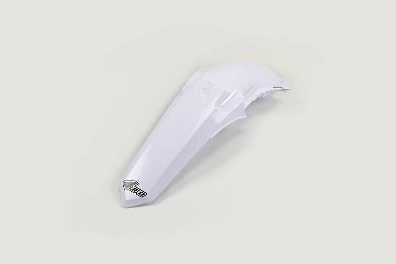 UFO PLASTIC REAR FENDER, WHT/WHT