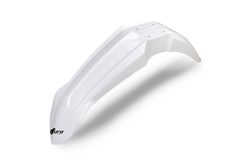 UFO PLASTIC FRONT FENDER, WHT/WHT