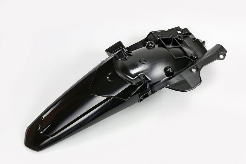UFO PLASTIC REAR FENDER, BLK/BLK