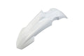 UFO PLASTIC FRONT FENDER, WHT/WHT