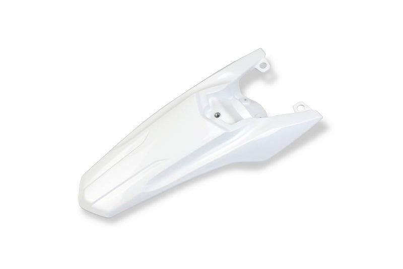UFO PLASTIC REAR FENDER, WHT/WHT
