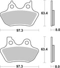 BREMB BRAKE PADS C.CERAMIC 07HD16CC
