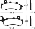 TECNI BRAKE PADS ORGANIC MA464