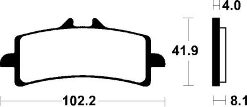 TECNI BRAKE PADS SINTERED MTR401