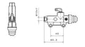 BREMB MASTER CYL REAR - 13 - BLACK