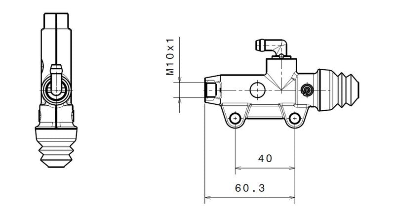 BREMB MASTER CYL REAR - 13 - BLACK