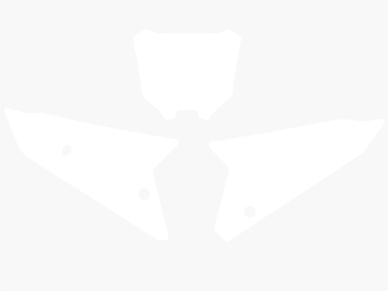 BBIRD STICKERS NUMBER PLATE, WHT