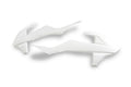 UFO PLASTIC RAD SCOOPS, WHT