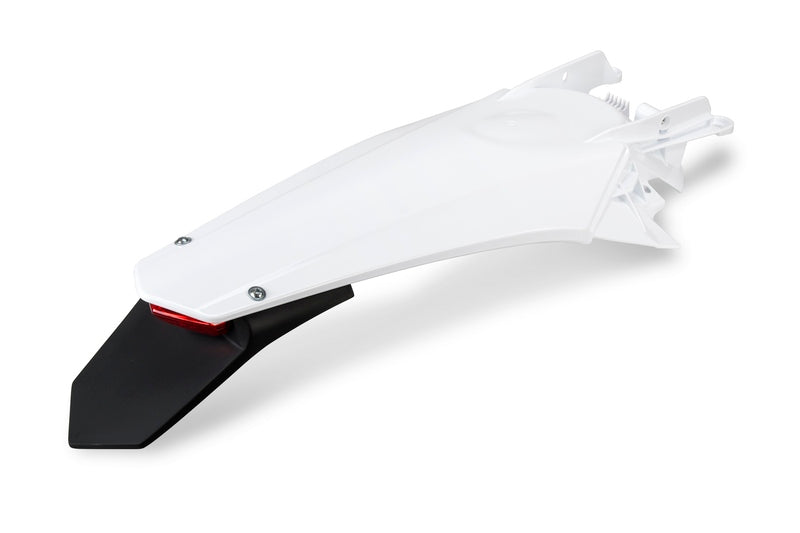 UFO PLASTIC REAR FENDER, WHT