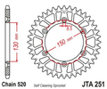 JTSPR RR SPROC 520 ALU 251, BLU, 47