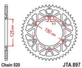 JTSPR RR SPROC 520 ALU 897, BLU, 49