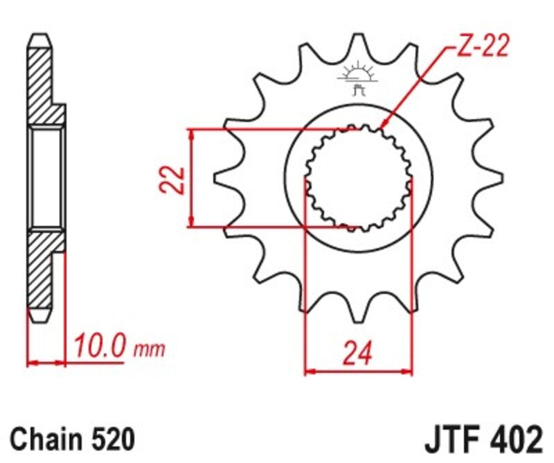 JTSPR FR SPROC 520 ST 402, 16, STL