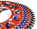 SCAR SPROCKET REAR ALUMINUM, BLK, 52