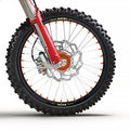 HAANW WHEEL FRONT 21X1.85, BLK/ORG