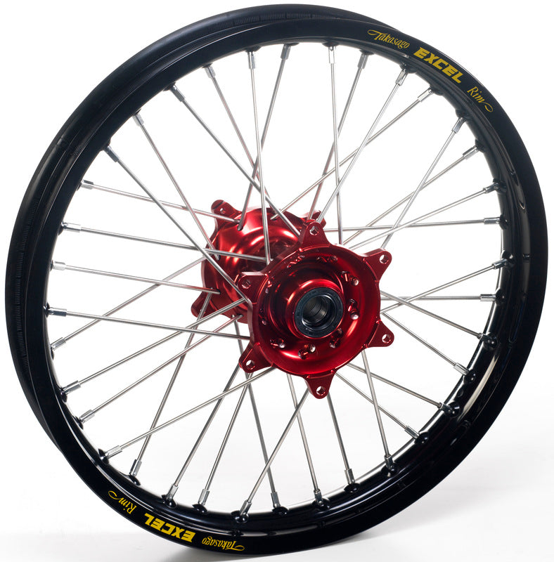 HAANW WHEEL REAR 17X5.00 TL, BLK/RED