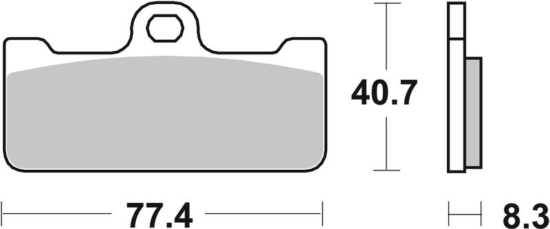 BREMB BRAKE PADS TYPE 07BB10 SR SINTER