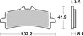 BREMB BRAKE PADS TYPE 07BB37 SR SINTER