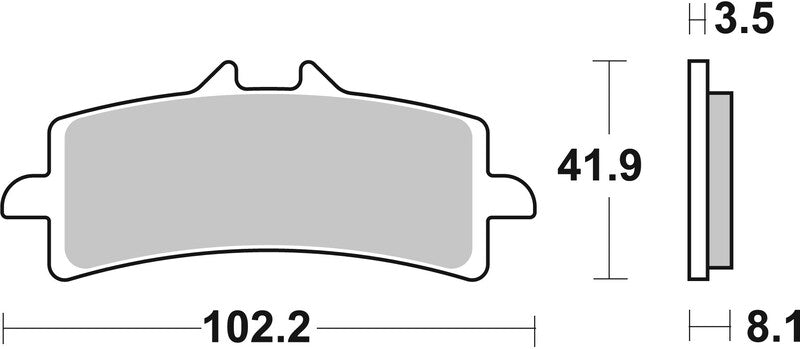 BREMB BRAKE PADS TYPE 07BB37 SR SINTER