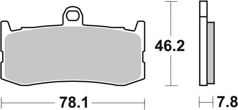 BREMB BRAKE PADS TYPE 07GR06 SR SINTER