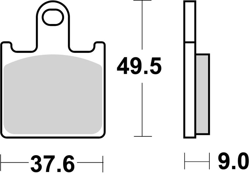 BREMB BRAKE PADS TYPE 07KA28 SR SINTER