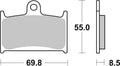 BREMB BRAKE PADS TYPE 07SU14 SR SINTER