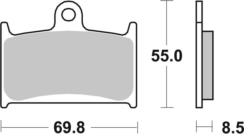BREMB BRAKE PADS TYPE 07SU14 SR SINTER