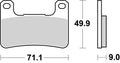 BREMB BRAKE PADS TYPE 07SU27 SR SINTER