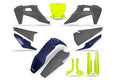 UFO PLASTICS KIT BLUE GREY FLU HUSQVARNA