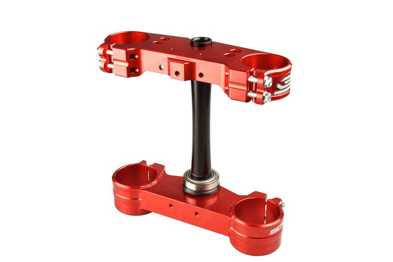 SCAR TRPL CLAMP RED OFFSET 22MM