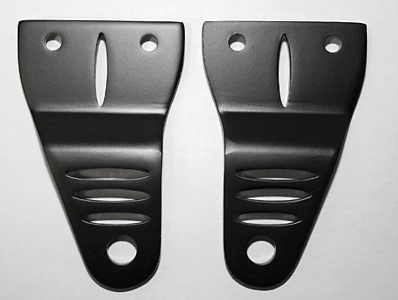 SHINY ALU HEADLIGHT BRACKET, PAIR, BLK
