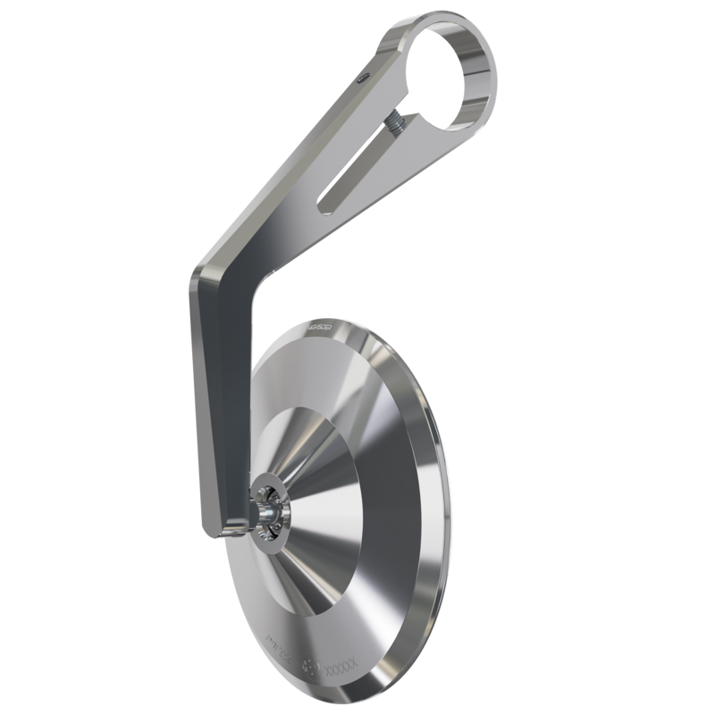 HIGHS MONTANA HANDLEBAR END MIRROR, CHR