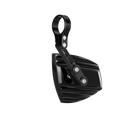 HIGHS WAVE HANDLEBAR END MIRROR, BLK