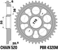 PBR RR SPROC 520 ALU UL HA 4320M, 43